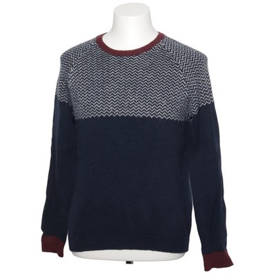 Pier One, Strickpullover, Größe: M, Blau/Grau/Rot, Polyamid/Wolle, Chevron #iyT