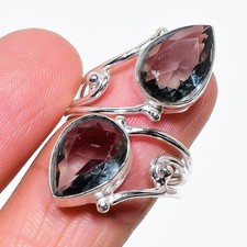 Alexandrite Gemstone 925 Sterling Silver Jewelry All Size Ring For Gift