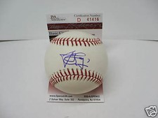   James Loney signed baseball  JSA Cert