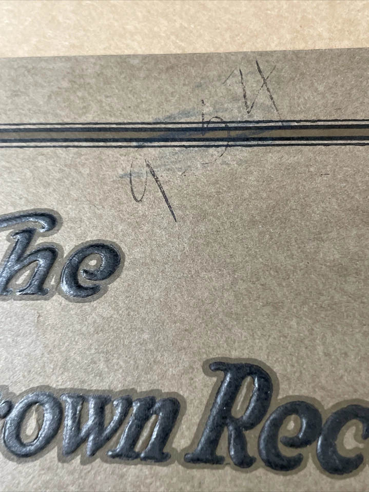 Antiguo catálogo publicitario manómetro de grabación marrón 1920  Foto 2 de 4