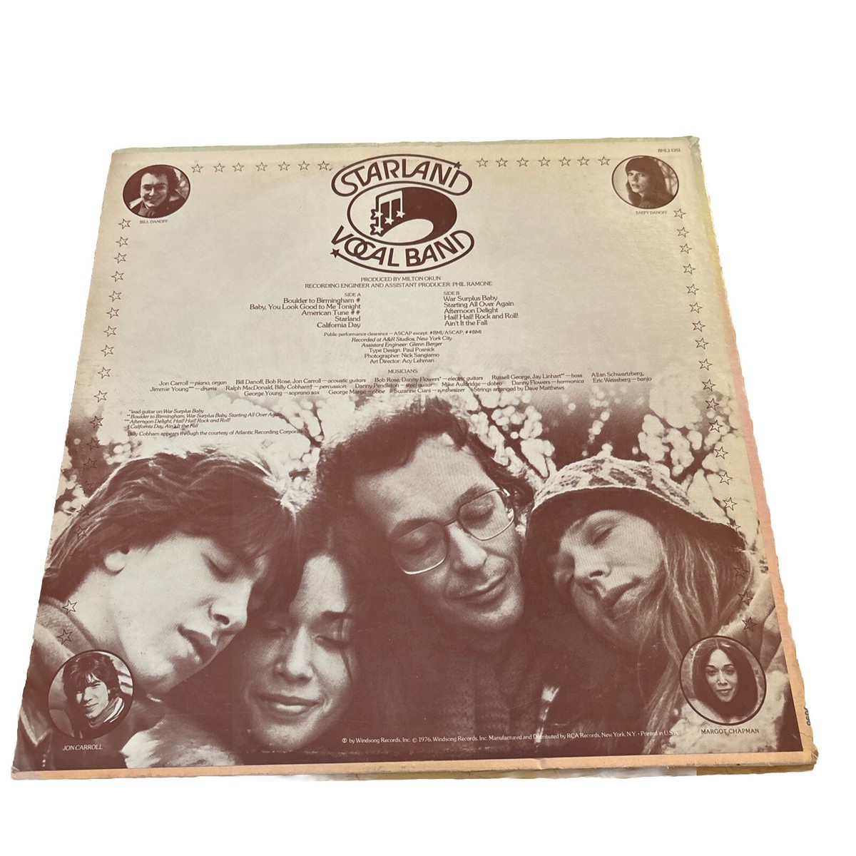Starland Vocal Band Self Titled - Vinyl LP Record BHL1-1351 Vinyl