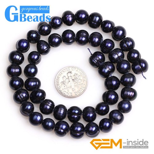 Freshwater Pearl Beads Stone Near Round Spacer Beads For Jewelry Making15" 8-9mm - Picture 52 of 53