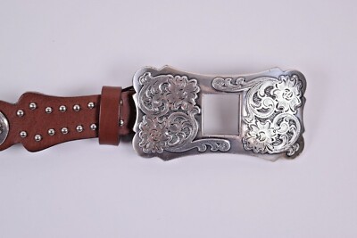 Sandy Dufler Adjustable Leather Hook Woman Belt Size L Sandy Duftler Belt - Etsy main image 2
