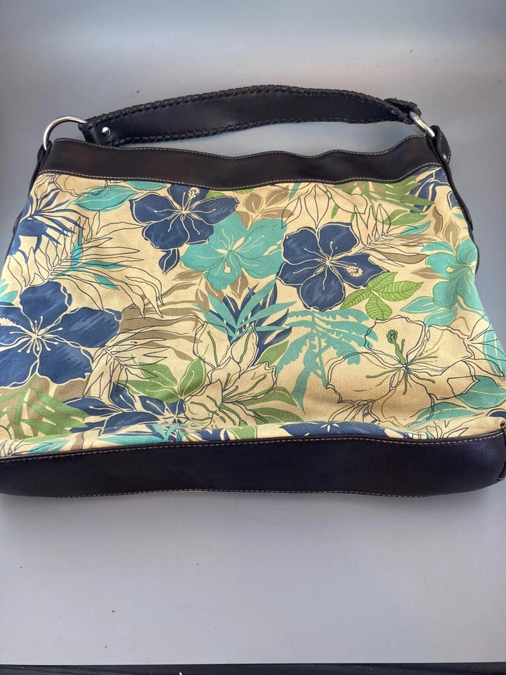 ANA Дамская сумка сумочка новый подход цветочный коричневый зеленый синий Hobo сумка большой мешок - Изображение 4 из 4