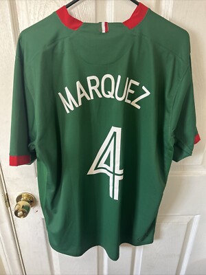 Nike Mexico 2006 World Cup Jersey Rafa Marquez #4 Excellent Copa