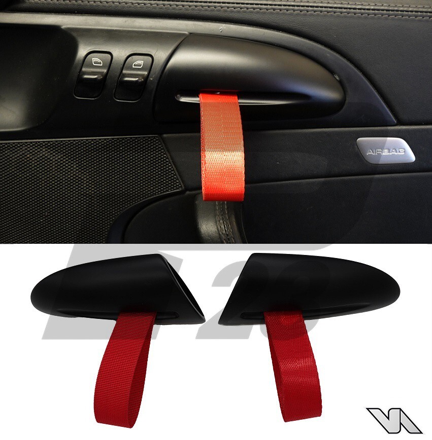 GT3 RS STYLE DOOR PULL HANDLES RED FOR PORSCHE 987 BOXSTER CAYMAN