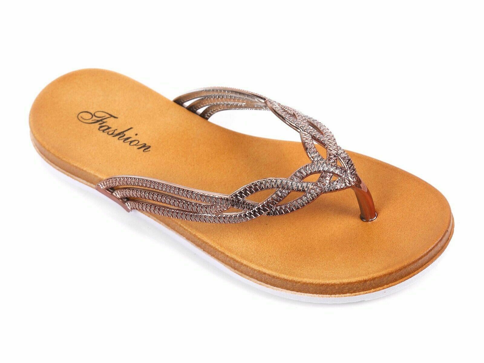 PANTOFOLA D’ORO Pantofole sandali infradito infradito infradito colore bronzo misura 7