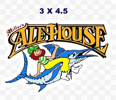 MILLER ALE HOUSE BEER DECAL LAMINATED | eBay