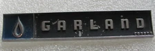 VINTAGE GARLAND CANADA OVEN RANGE BADGE EMBLEM SIGN METAL GENUINE ORIGINAL OEM