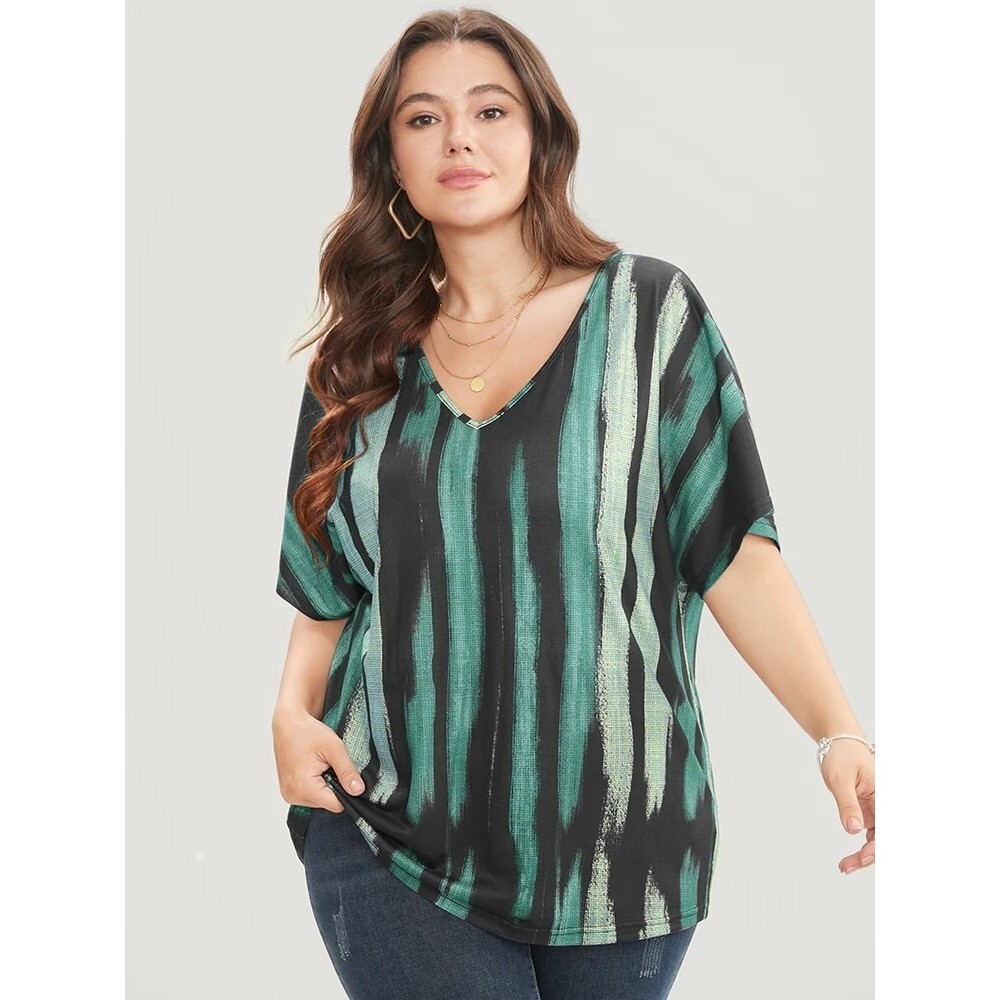 ARTS&SCIENCE　Dolman sleeveT-shirt middle Women's T-shirt, Dolman Sleeve, Scoop Neck, Loose Fit, Flowy