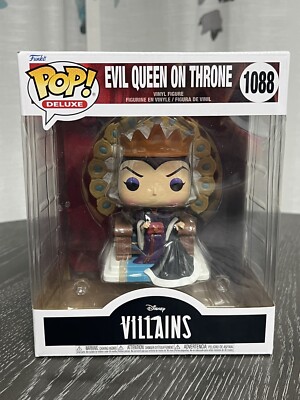 Funko Pop! Deluxe Evil Queen on Throne Disney Villains #1088, Some Box Damage