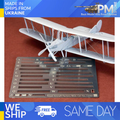 SBS 72066 1/72 Royal Aircraft Factory BE.2c rigging wire set for Airfix ...