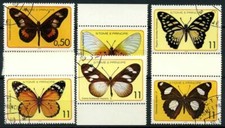 Saint Thomas et îles du Prince 1979 Mi. 561-566 Oblitéré 100% papillons Insectes