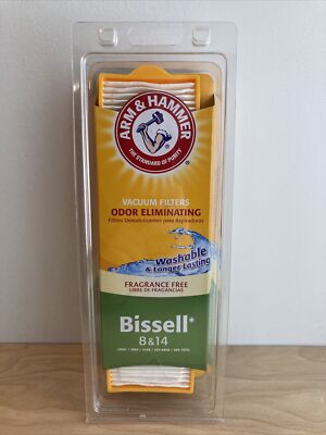 BISSELL 8 & 14 ARM & HAMMER Odor Eliminating Vacuum Filter #62648F 8/14 NEW