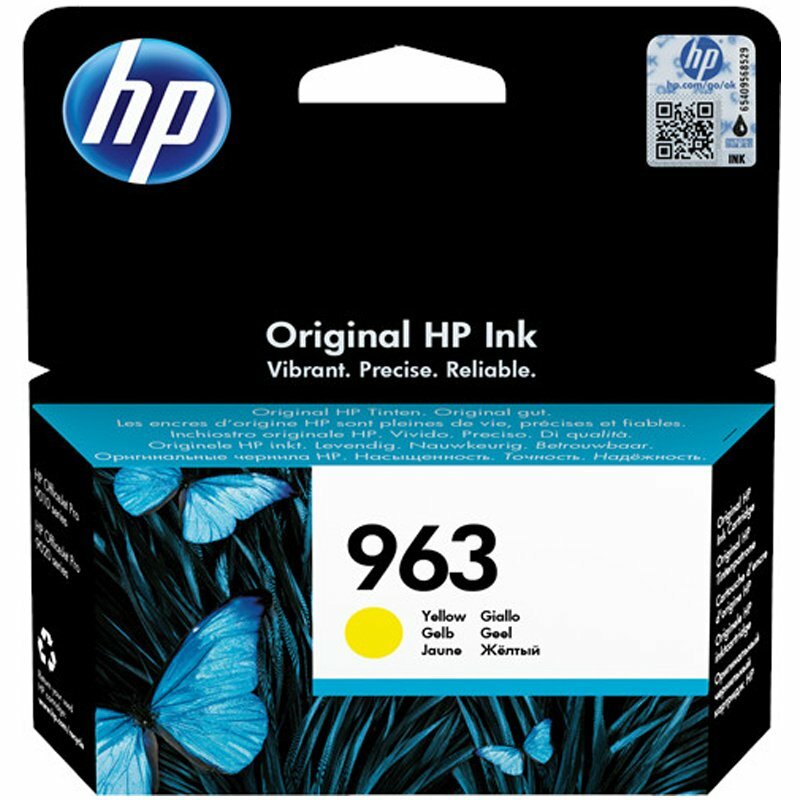 HP 963 Оригинальный Druckerpatrone gelb, Тонированный патрон, оригинал