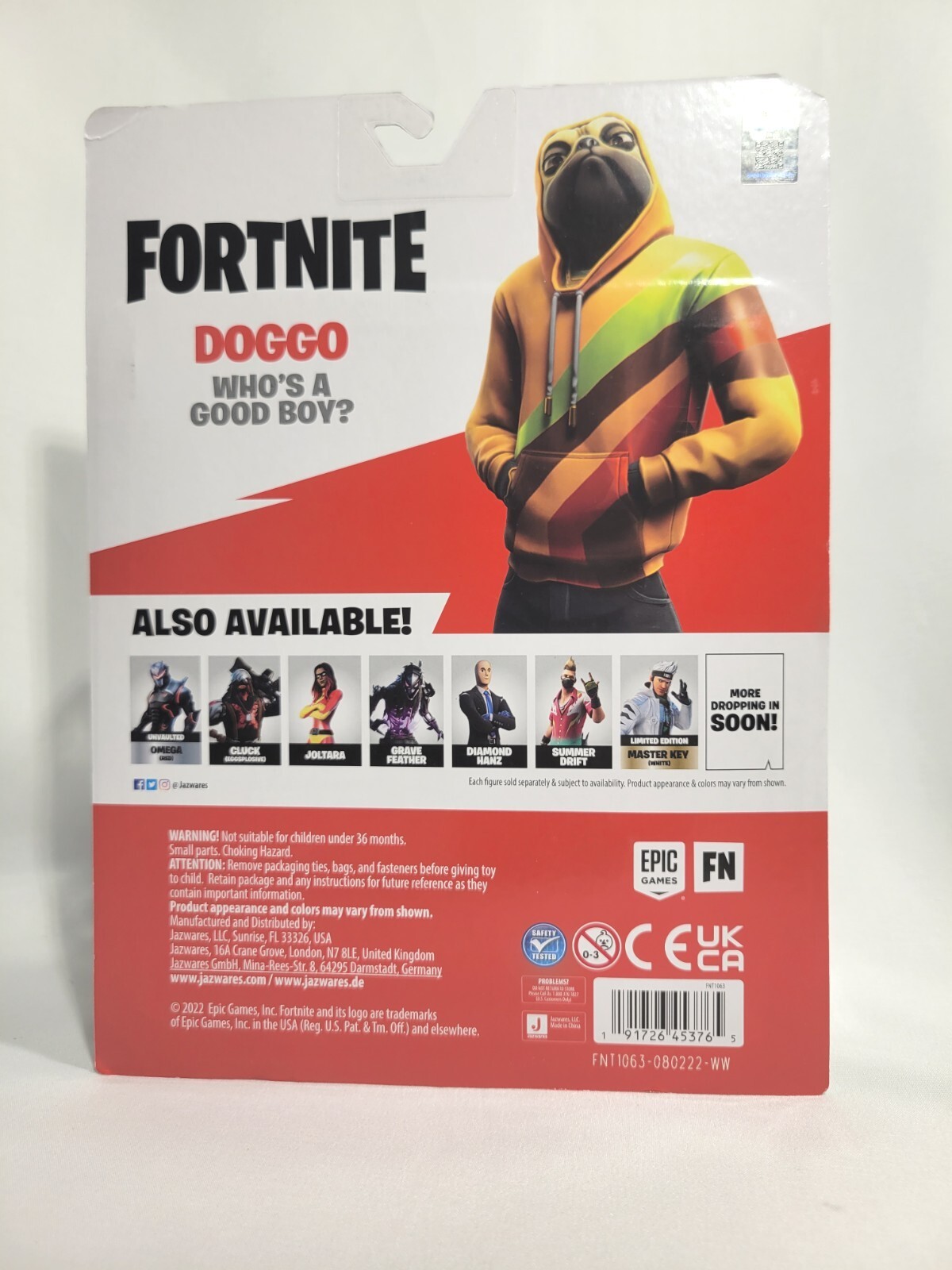 Fortnite Emote Series Doggo + Lil' Treat 4" Action Figure Series 01 NEW