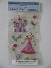 American Greetings PRINCESS Castle Gown Crown Glitter Stickers NIP