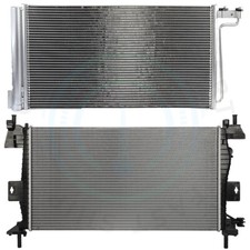 Radiator & AC Condenser Cooling Kit For 2012 13-2014 Ford Focus S SE 2.0L L4