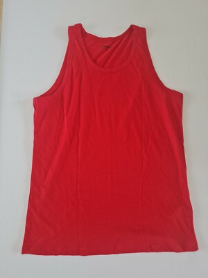 Herren Tanktop Pep&co Größe M ärmellos rot 9132
