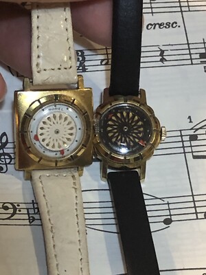 VINTAGE ERNEST BOREL KALEIDOSCOPE 2 WOMEN WATCHES/RUNNING