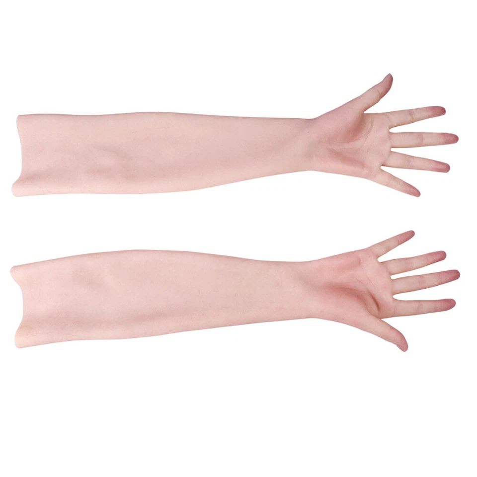 Realistic Bloodshot Silicone Female Gloves Hand Gloves Veins Skin Crossdresser - Bild 3 von 4