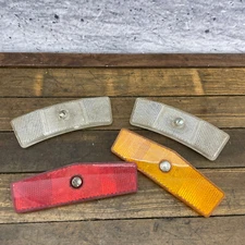 Stimsonite 85 Wheel Reflector Lot Vintage 70s 80s Red Amber Spoke Old BMX A2