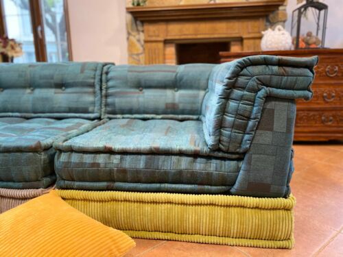Sektional französisch getuftetes Tagesbettsofa Couch maßgeschneidert modular baubar grün asiatisch - Bild 1 von 12
