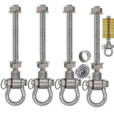 4 Heavy Duty Bearing Swing Hanger Permanent Anti-Rust 10mm 180  Swing 1500 LB...