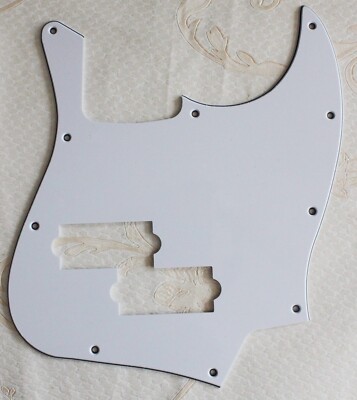 Pick Top Jazz Bass With PB Pickup Hole Guitar Pickguard,3 Ply White