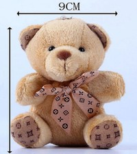 Small Mini Teddy Bear Stuffed Animal Doll Plush Soft Toy Kids Keychain-8cm 3.5"