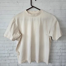 On Running Womens Studio-T Size S Ivory Crew Boxy Tee Short Sleeve