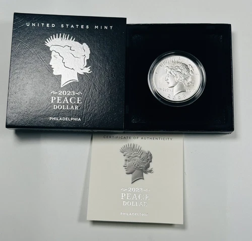 2023-P Peace Silver Dollar Uncirculated Coin With OGP From US Mint