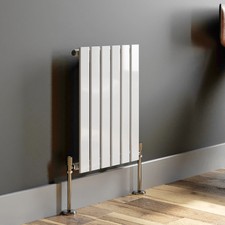 Designer Radiator Vertical Horizontal White Flat Panel Oval Column Double Rads