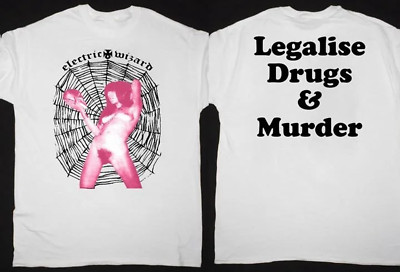 VTG Electric Wizard band 2 sides white T-shirt short sleeve All sizes 2F104