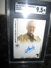 2007 Rittenhouse Spider-Man STAN LEE SIGNED AUTO card SGC 9.5! Marvel Amazing 1