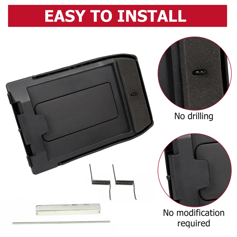 Center Console For 1999-2007 Chevy Silverado Sierra Lid Armrest Latch #19127364 Foto 3 de 4