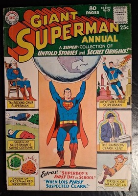 Superman Giant #8  Winter 1963-1964  Silver Era! FREE SHIPPING So buy several !!