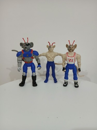 X3 Biker Mice From Mars Figures Bundle Galoob Vintage Toy Action Figures - Picture 2 of 11