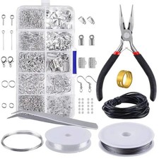 Jewelry Making Kit 900pcs Beads Earrings Necklace Tools Set DIY
