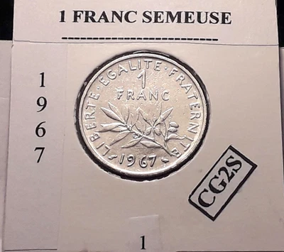 1 Franc Semeuse 1967 - 1 - Photo 1/3