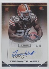 2014 Panini Rookies & Stars 71/99 Terrance West #190 Auto z5w