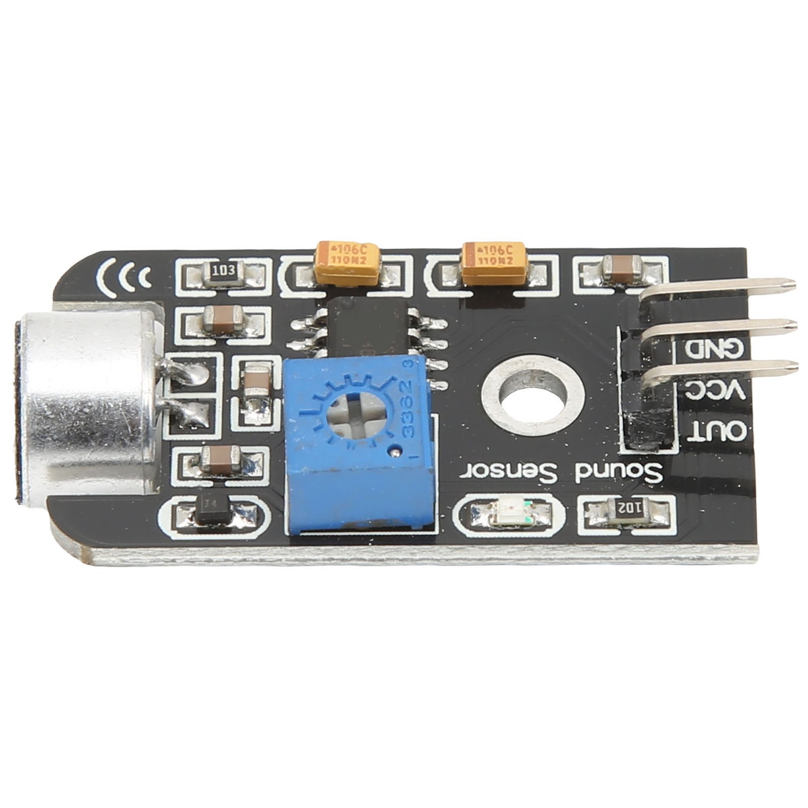 .Microphone Sensor Sound Module 5V Voice Detection High Sensitivity Adjustable