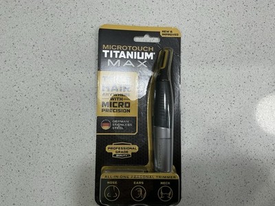 MicroTouch Titanium Max Lighted Personal Precision Trimmer - Brand New