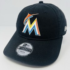 New Era 9TWENTY MLB Miami Marlins Adjustable Snapback Youth Hat Cap Black NWT