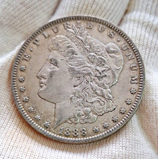 1888 -O- USA Morgan Silver Dollar $1 Coin Silver 0.9 Fineness Fine Details