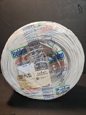 Belden 5582UG 009 (Wht) C1000FT 305 MTR 22awg 2 conductor unshielded cable