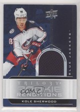 2019 Upper Deck Trilogy Rookie Renditions Silver Foil Jersey Kole Sherwood z1b