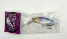 Esca da pesca Slammer Tackle 6" Deep Diver Musky Crankbait blu argento Shad