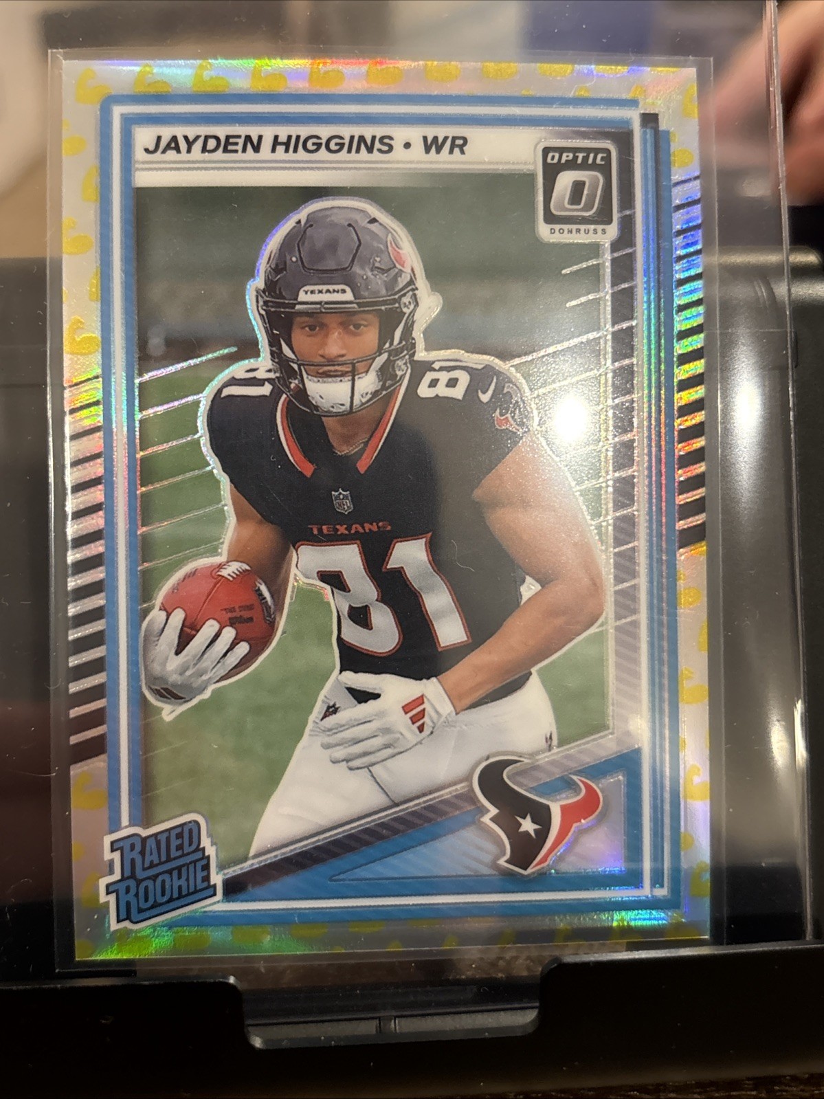 2025 Panini Donruss Optic - Rated Rookie Jayden Higgins #225 Flex Prizm /199 