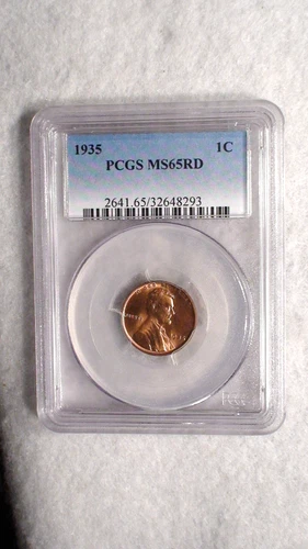 1935 P Lincoln Wheat Cent PCGS MS65 RED GEM 1C Coin PRICED TO SELL QUICKLY!